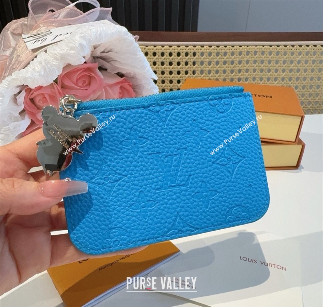 Louis Vuitton LV x TM Romy Card Holder Wallet Blue 2025 0722 (XMN-250722074)