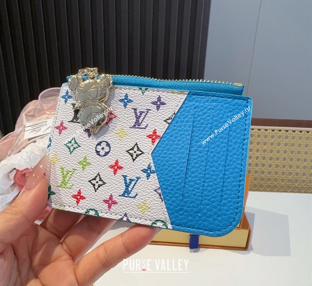 Louis Vuitton LV x TM Romy Card Holder Wallet Blue 2025 0722 (XMN-250722074)