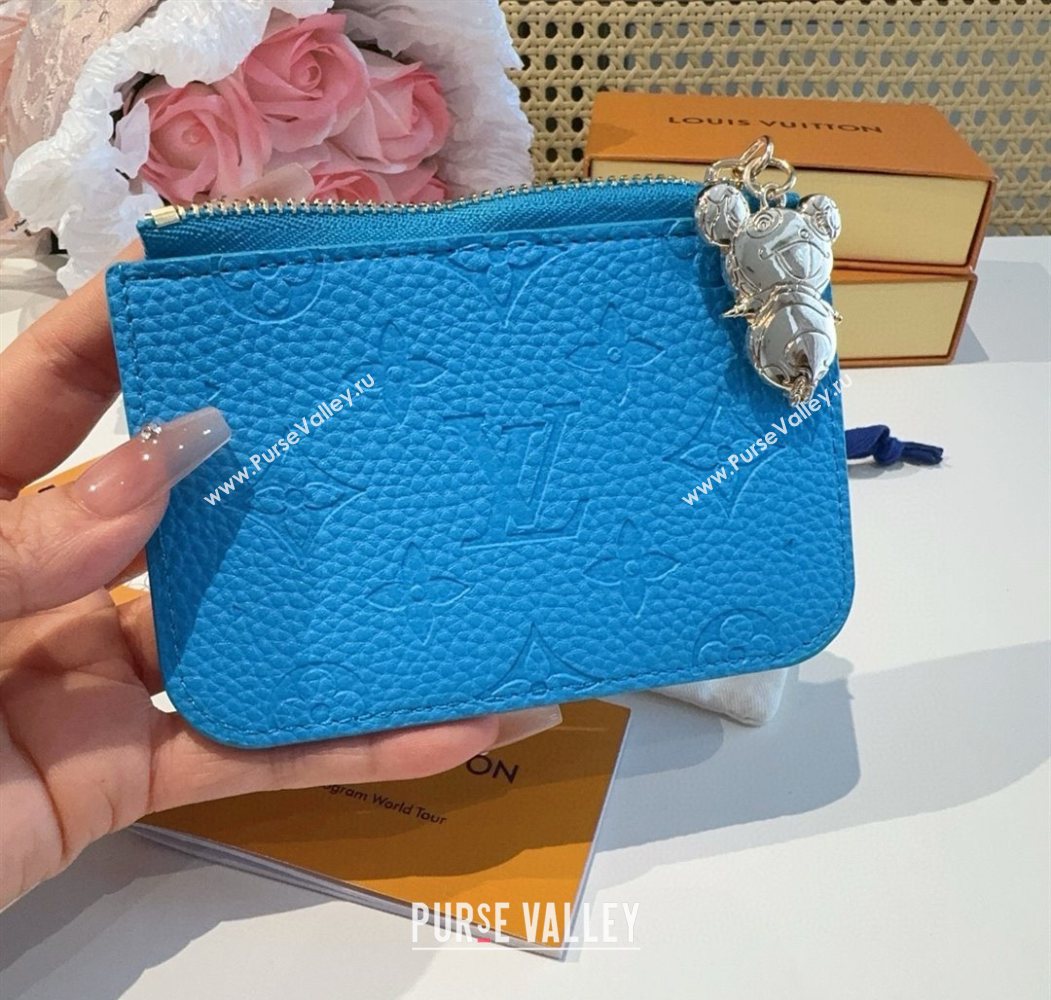 Louis Vuitton LV x TM Romy Card Holder Wallet Blue 2025 0722 (XMN-250722074)