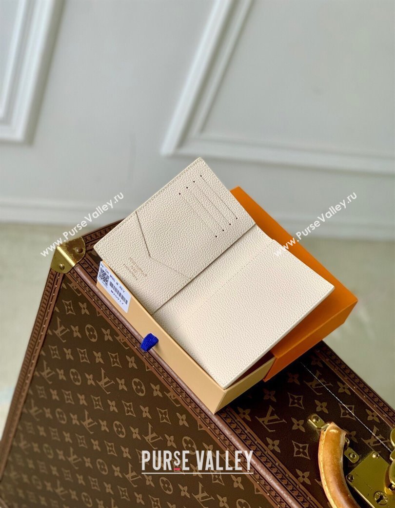 Louis Vuitton Passport Cover in Dream Beige Embossed Leather M25917 2025 (KI-2508110035)