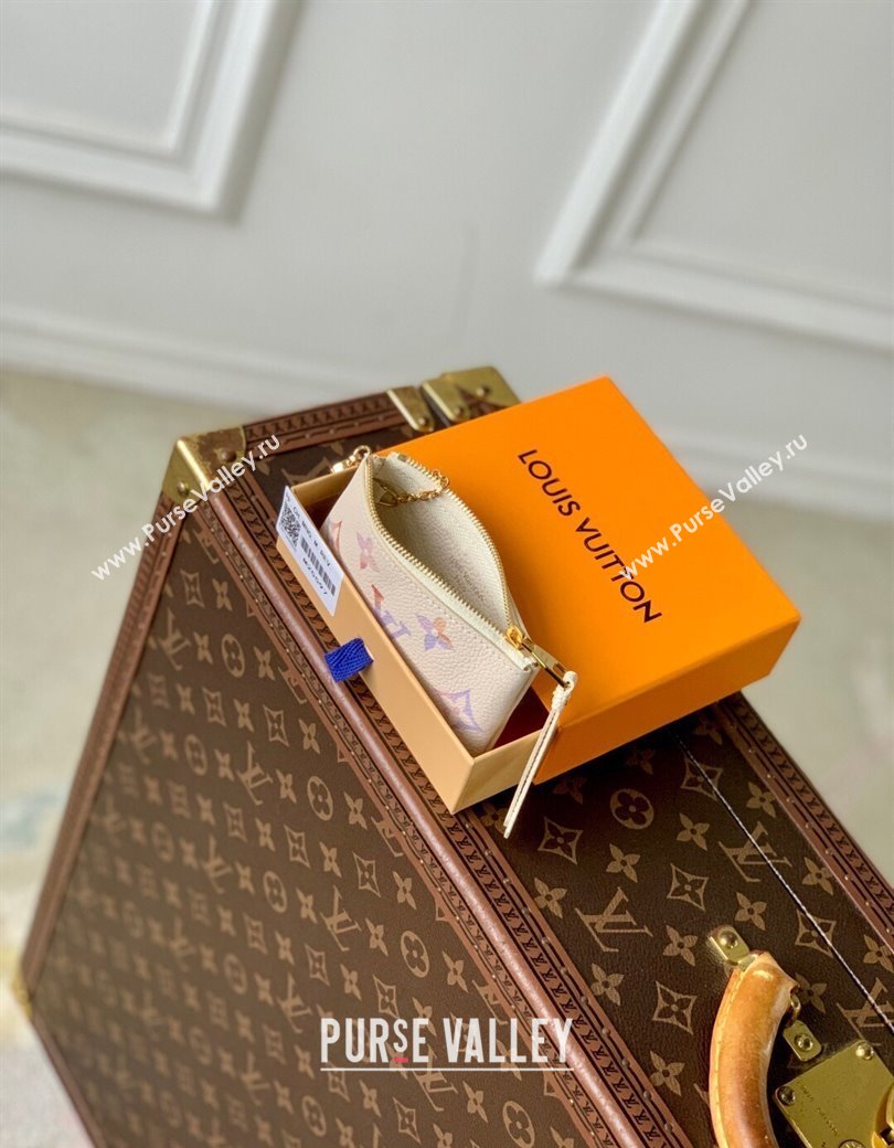 Louis Vuitton Key Pouch in Dream Beige Embossed Leather M25597 2025 (KI-2508110036)