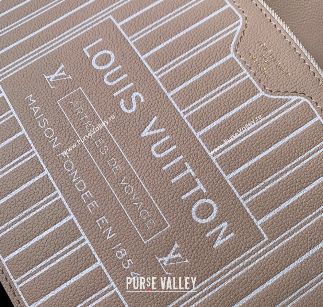 Louis Vuitton Neverfull Bandouliere Inside Out MM Tote bag Monogram Canvas/Leather White/Beige 2025 25665 (KI-2508110039)