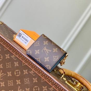 Louis Vuitton LV Charms Pocket Wallet M14613 Azure Blue 2025 (KI-2508110041)