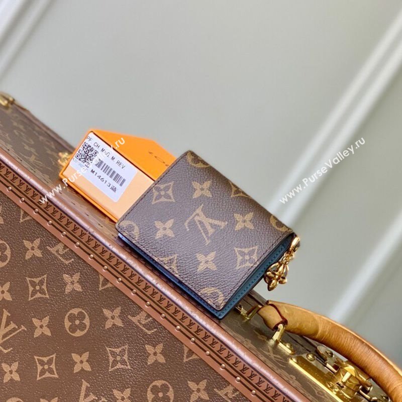Louis Vuitton LV Charms Pocket Wallet M14613 Azure Blue 2025 (KI-2508110041)
