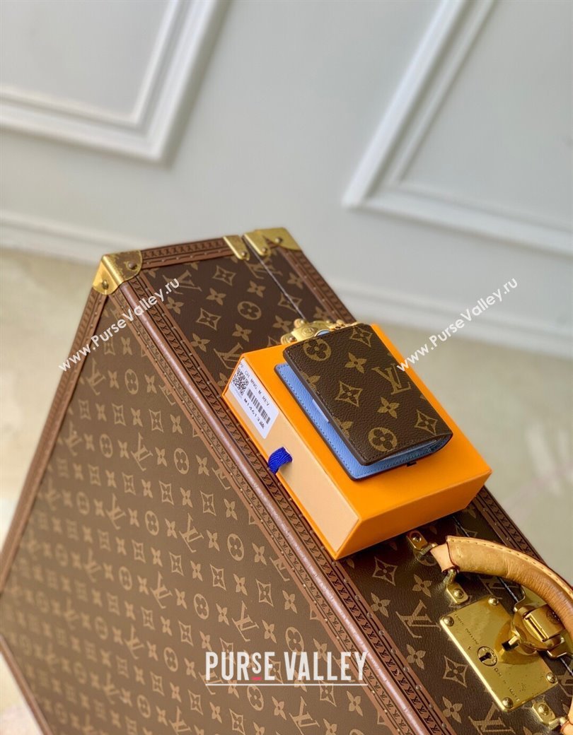 Louis Vuitton LV Charms Pocket Wallet M14613 Azure Blue 2025 (KI-2508110041)