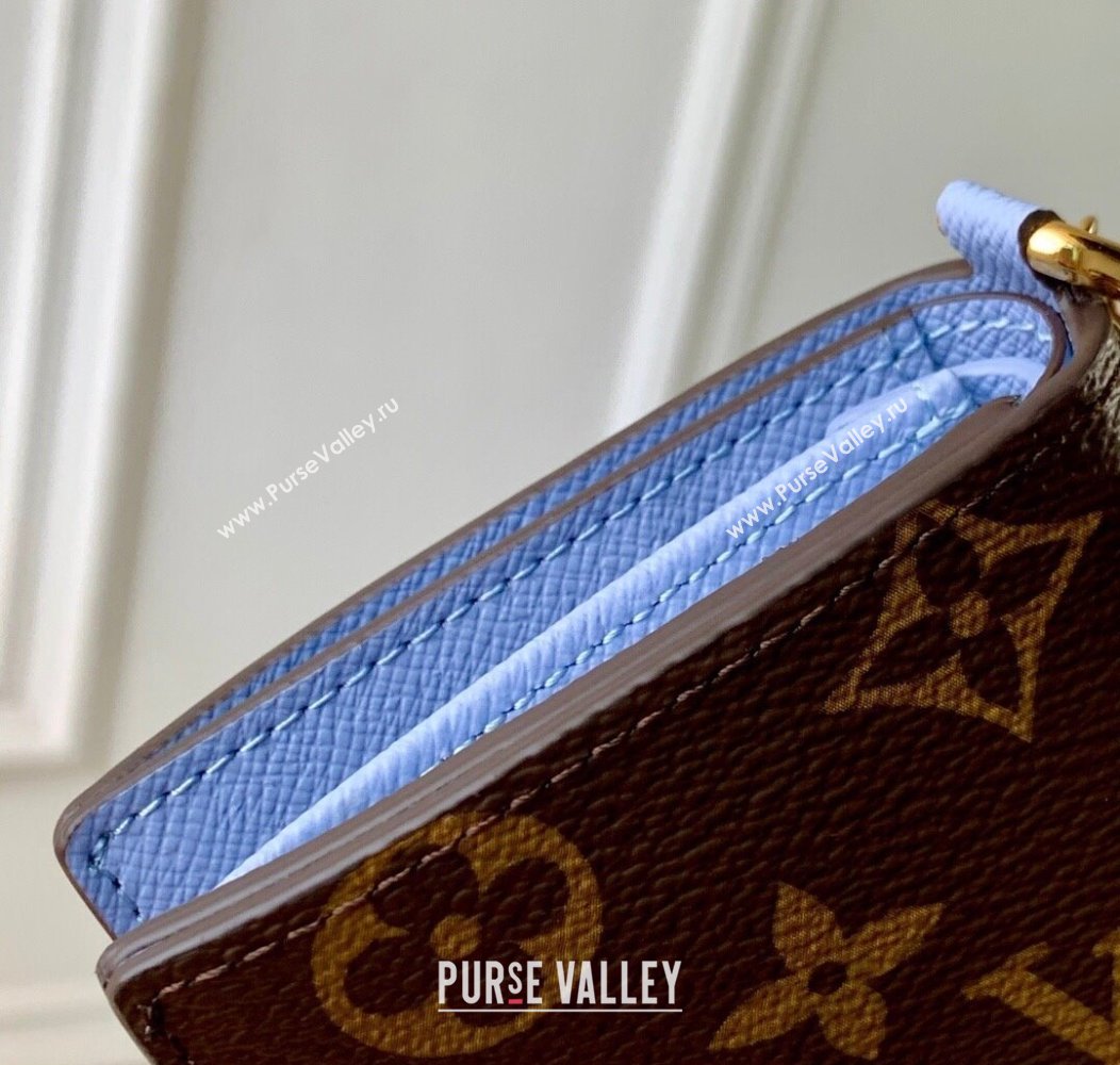 Louis Vuitton LV Charms Pocket Wallet M14613 Azure Blue 2025 (KI-2508110041)