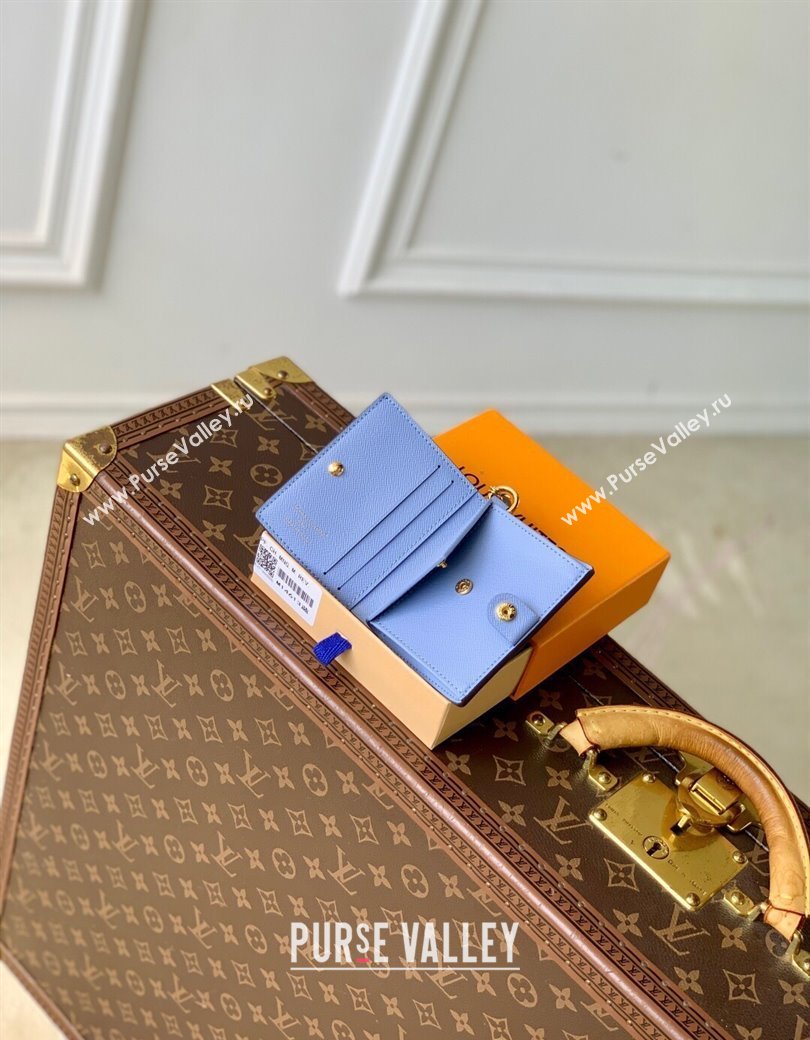 Louis Vuitton LV Charms Pocket Wallet M14613 Azure Blue 2025 (KI-2508110041)