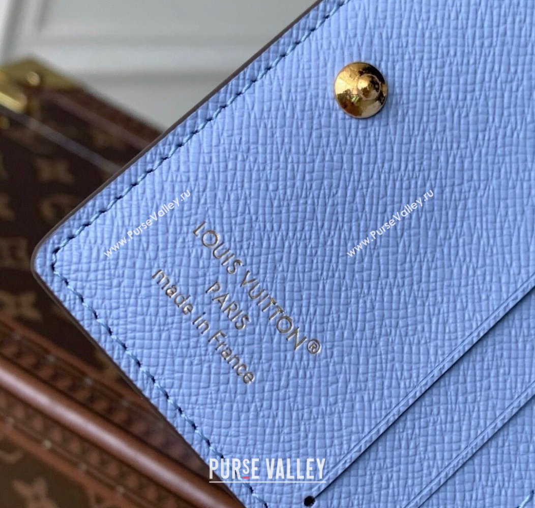 Louis Vuitton LV Charms Pocket Wallet M14613 Azure Blue 2025 (KI-2508110041)