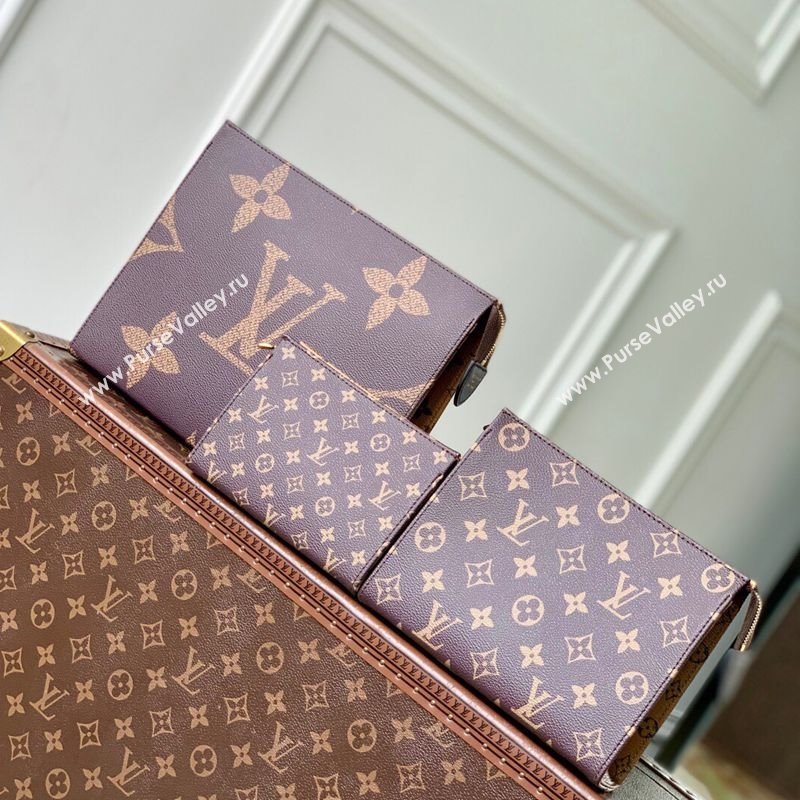 Louis Vuitton Trio Toilet Pouch M11248 2025 (KI-2508110043)
