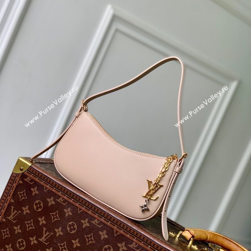 Louis Vuitton Pochette LV Bloom bag in Calfskin Leather M25784 Nude 2025 (KI-2508110045)