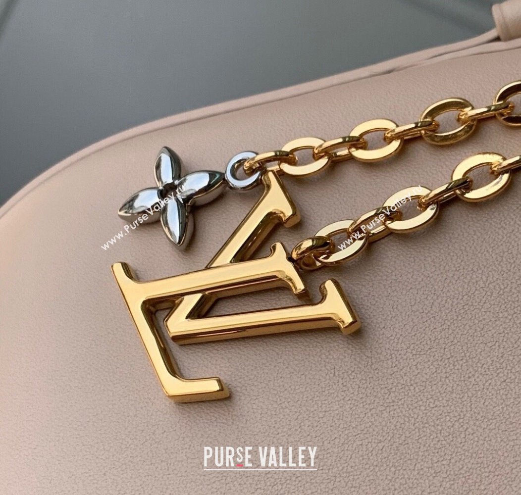 Louis Vuitton Pochette LV Bloom bag in Calfskin Leather M25784 Nude 2025 (KI-2508110045)