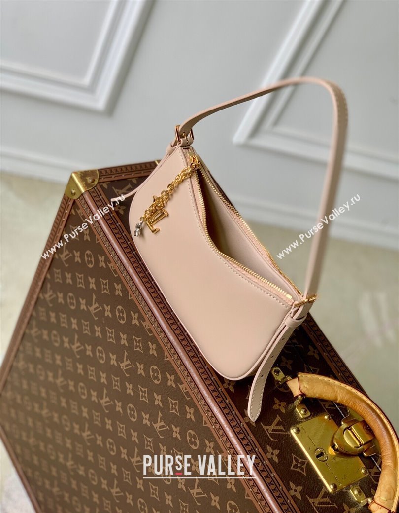 Louis Vuitton Pochette LV Bloom bag in Calfskin Leather M25784 Nude 2025 (KI-2508110045)