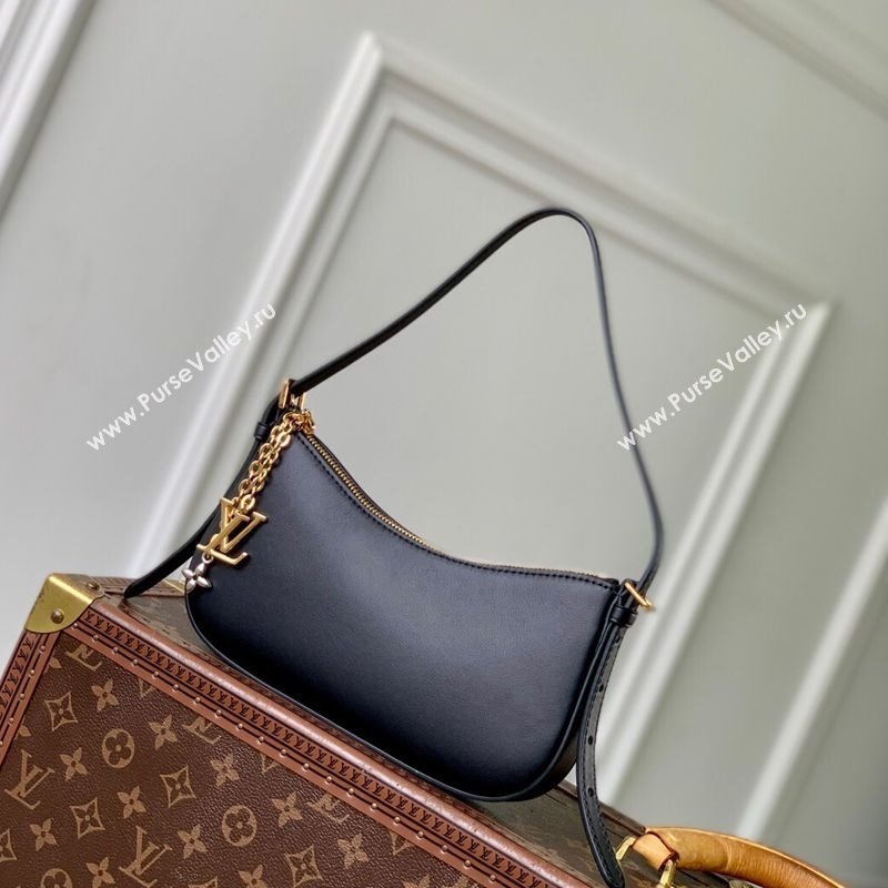 Louis Vuitton Pochette LV Bloom bag in Calfskin Leather M25525 Black 2025 (KI-2508110046)