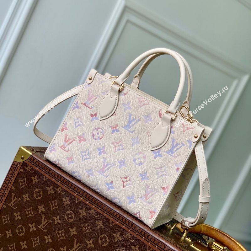 Louis Vuitton Onthego PM Tote Bag in Dream Cream Embossed Leather M25770 2025 (KI-2508110029)