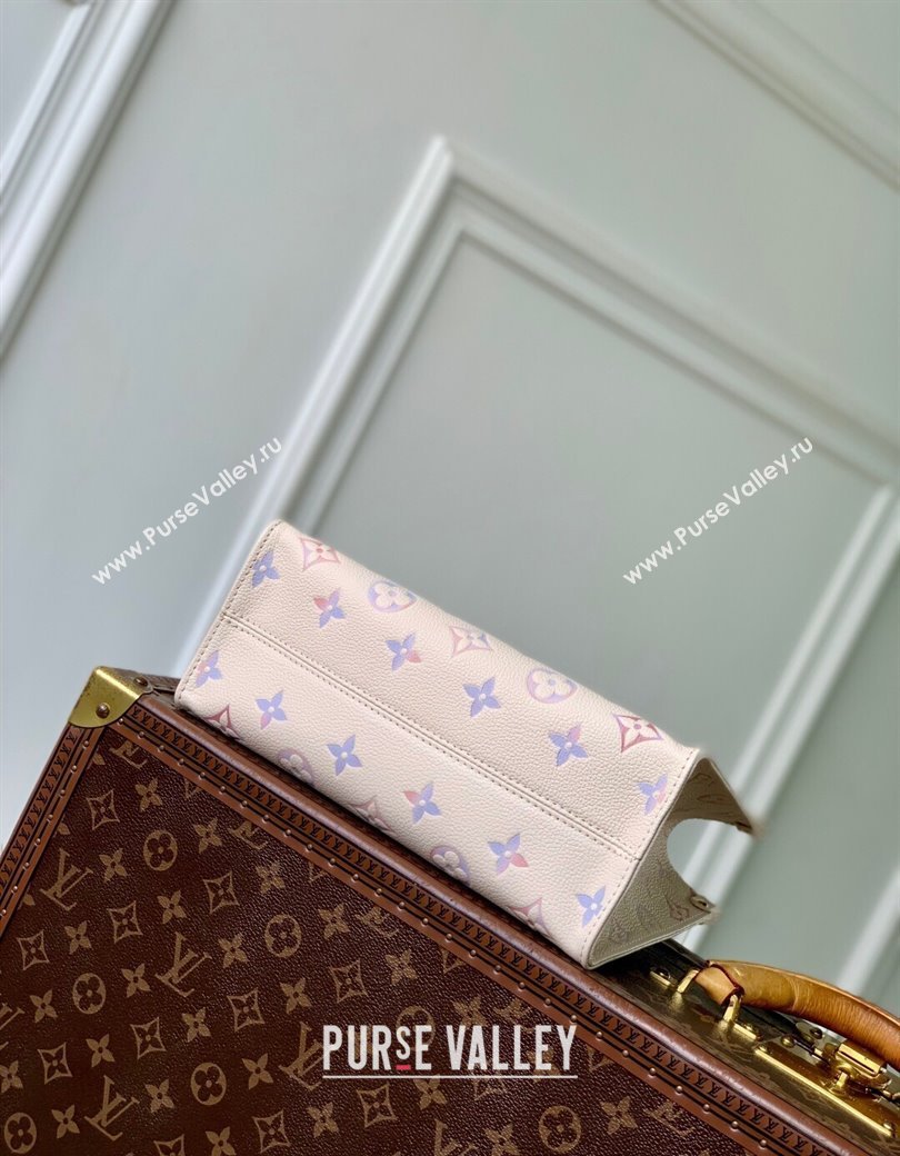 Louis Vuitton Onthego PM Tote Bag in Dream Cream Embossed Leather M25770 2025 (KI-2508110029)