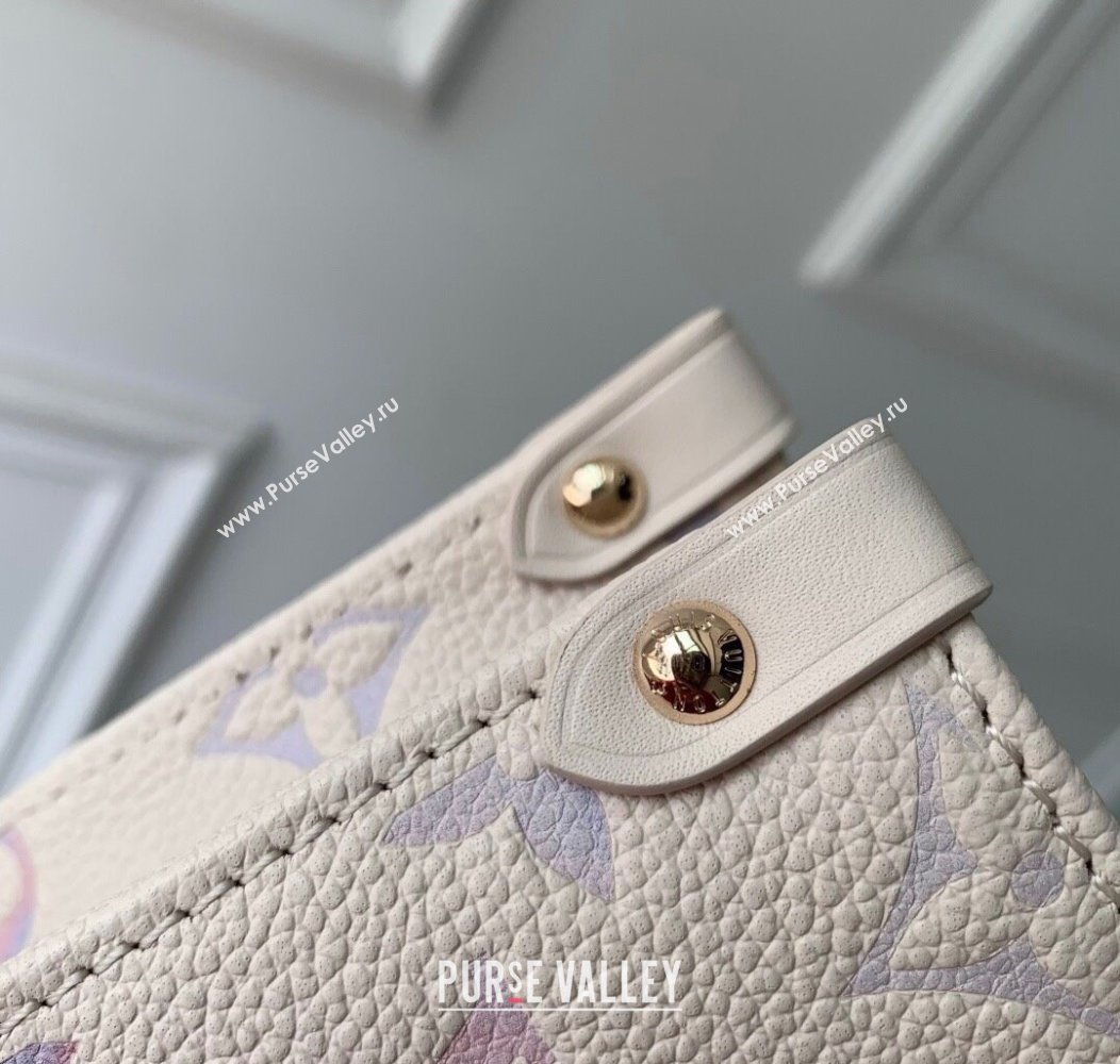 Louis Vuitton Onthego PM Tote Bag in Dream Cream Embossed Leather M25770 2025 (KI-2508110029)