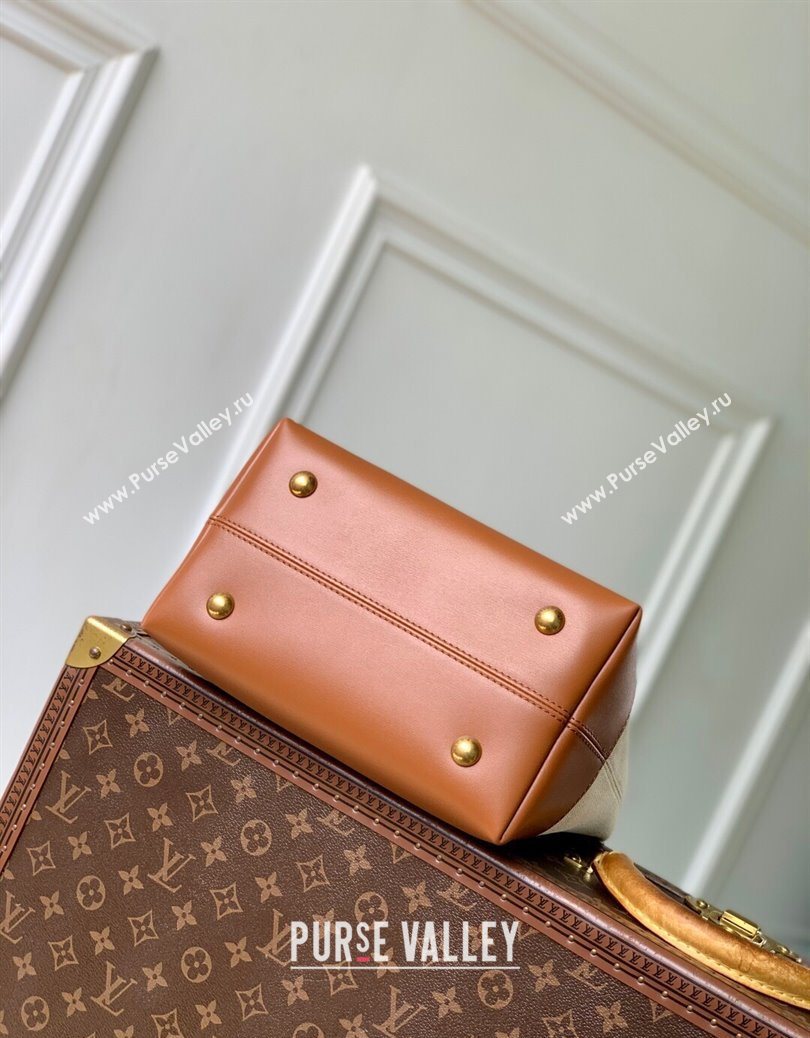 Louis Vuitton Low Key Hobo PM Hobo Bag in Cotton Canvas and Leather M25468 Beige/Brown 2025 (KI-2508110031)