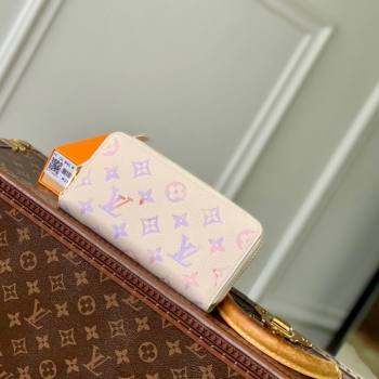 Louis Vuitton Zippy Wallet in Dream Beige Embossed Leather M25594 2025 (KI-2508110033)