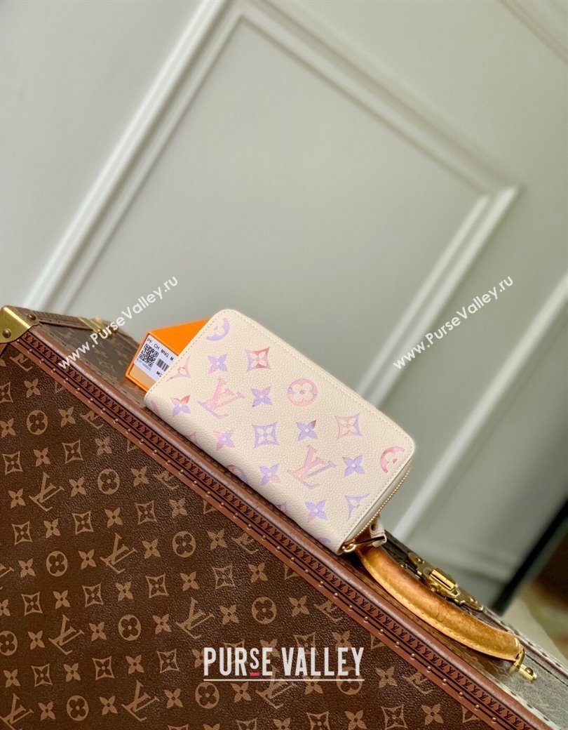 Louis Vuitton Zippy Wallet in Dream Beige Embossed Leather M25594 2025 (KI-2508110033)