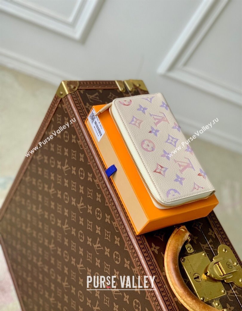 Louis Vuitton Zippy Wallet in Dream Beige Embossed Leather M25594 2025 (KI-2508110033)