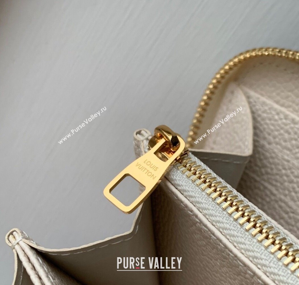 Louis Vuitton Zippy Wallet in Dream Beige Embossed Leather M25594 2025 (KI-2508110033)