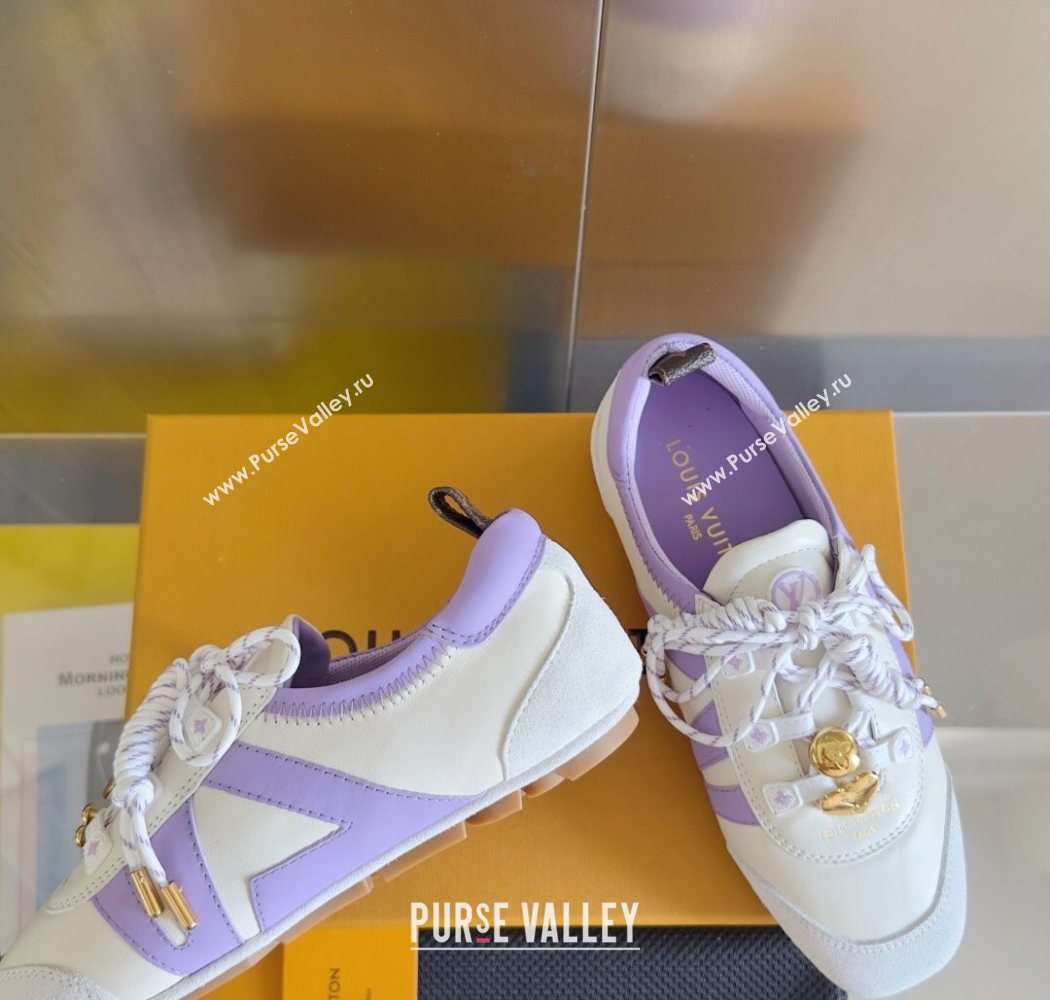 Louis Vuitton LV Sneakerina Sneakers Ballerina White Purple 2025 1AIEP7 (MD-250829072)