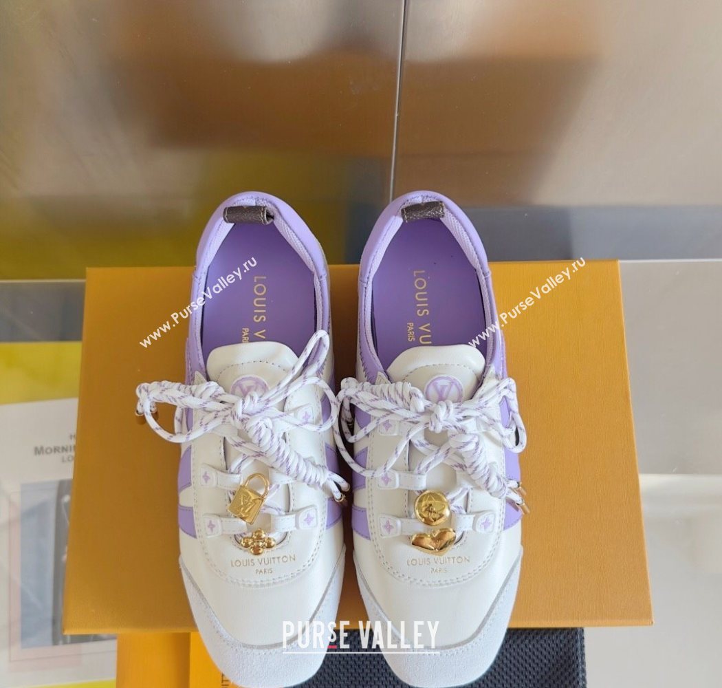 Louis Vuitton LV Sneakerina Sneakers Ballerina White Purple 2025 1AIEP7 (MD-250829072)