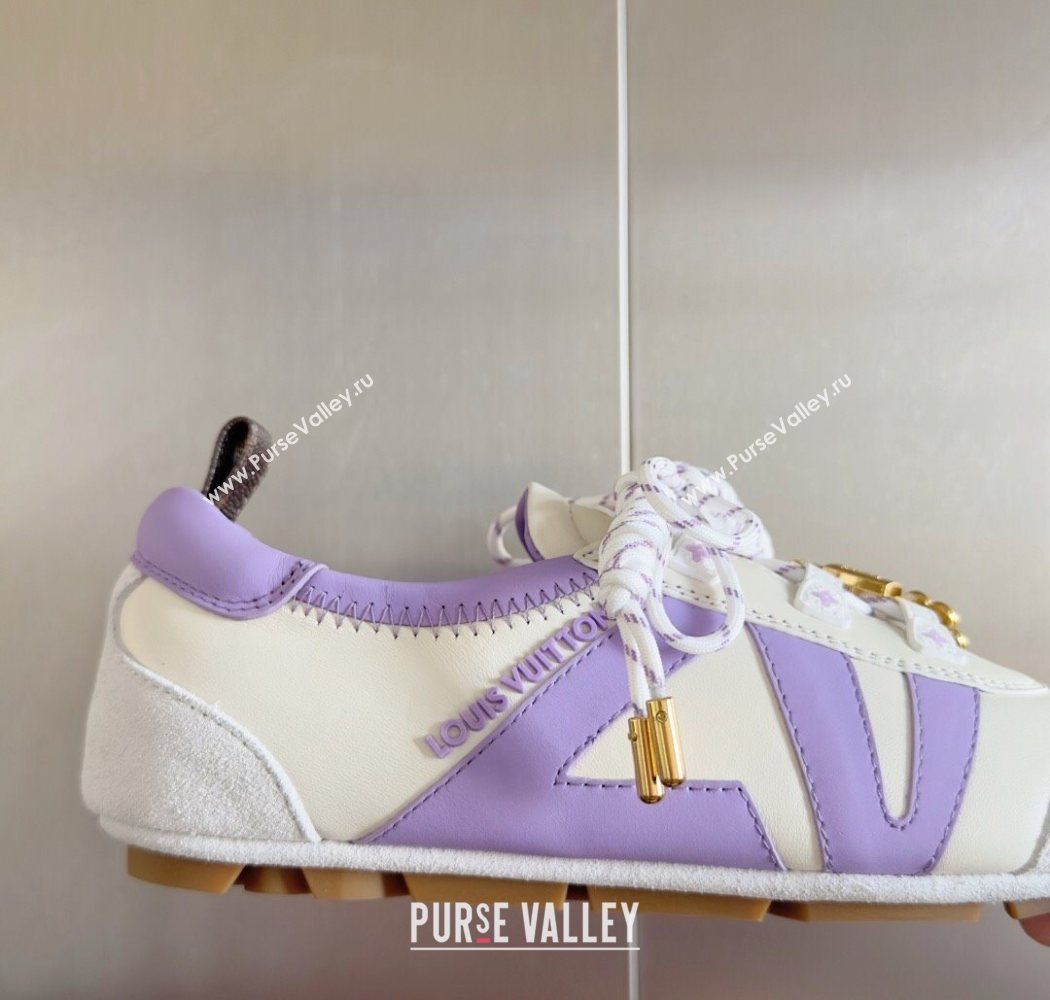 Louis Vuitton LV Sneakerina Sneakers Ballerina White Purple 2025 1AIEP7 (MD-250829072)