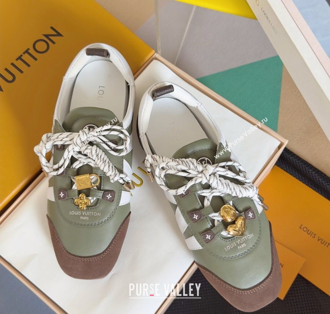 Louis Vuitton LV Sneakerina Sneakers Ballerina Green 2025 1AIEP7 (MD-250829073)