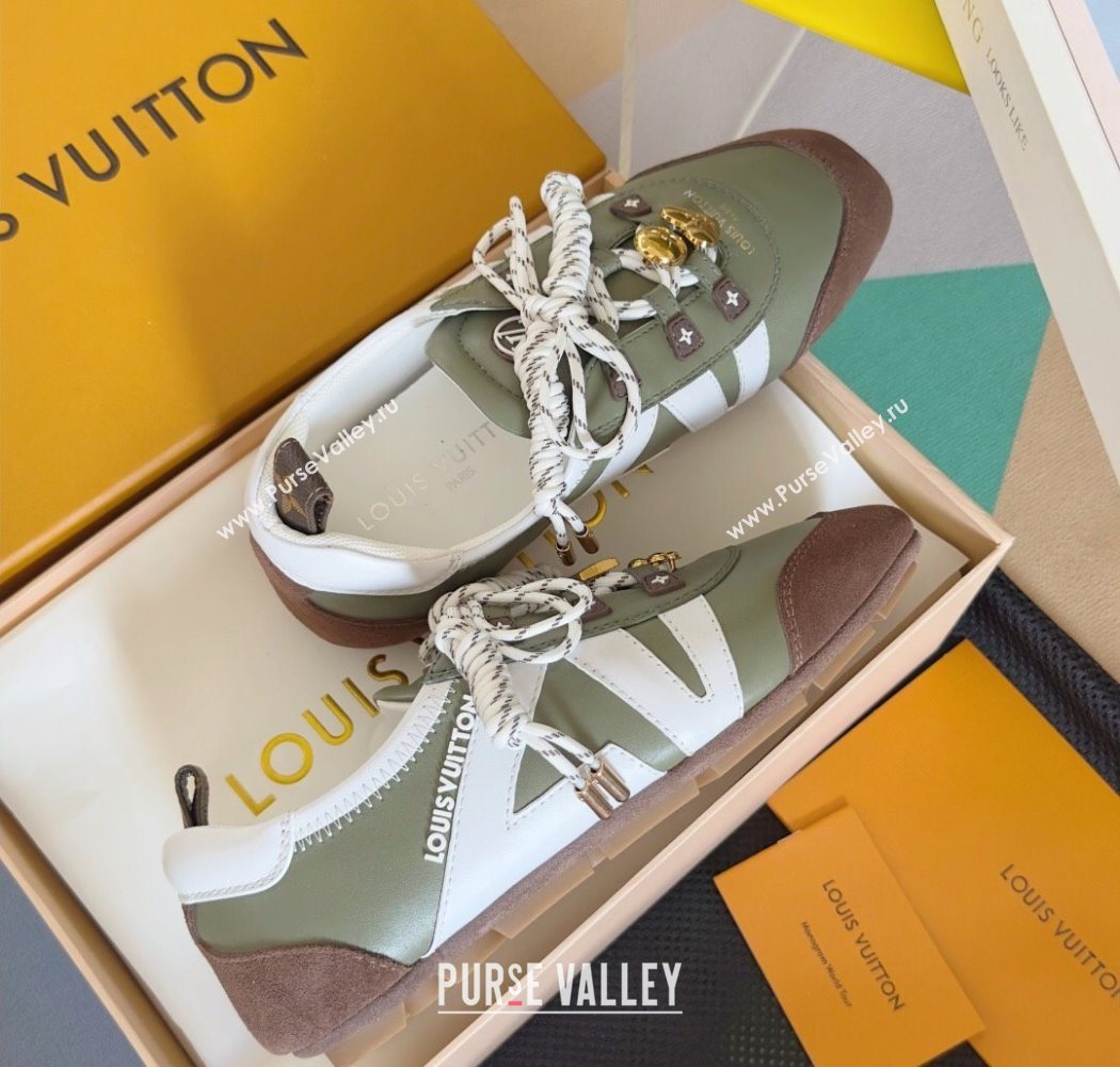 Louis Vuitton LV Sneakerina Sneakers Ballerina Green 2025 1AIEP7 (MD-250829073)