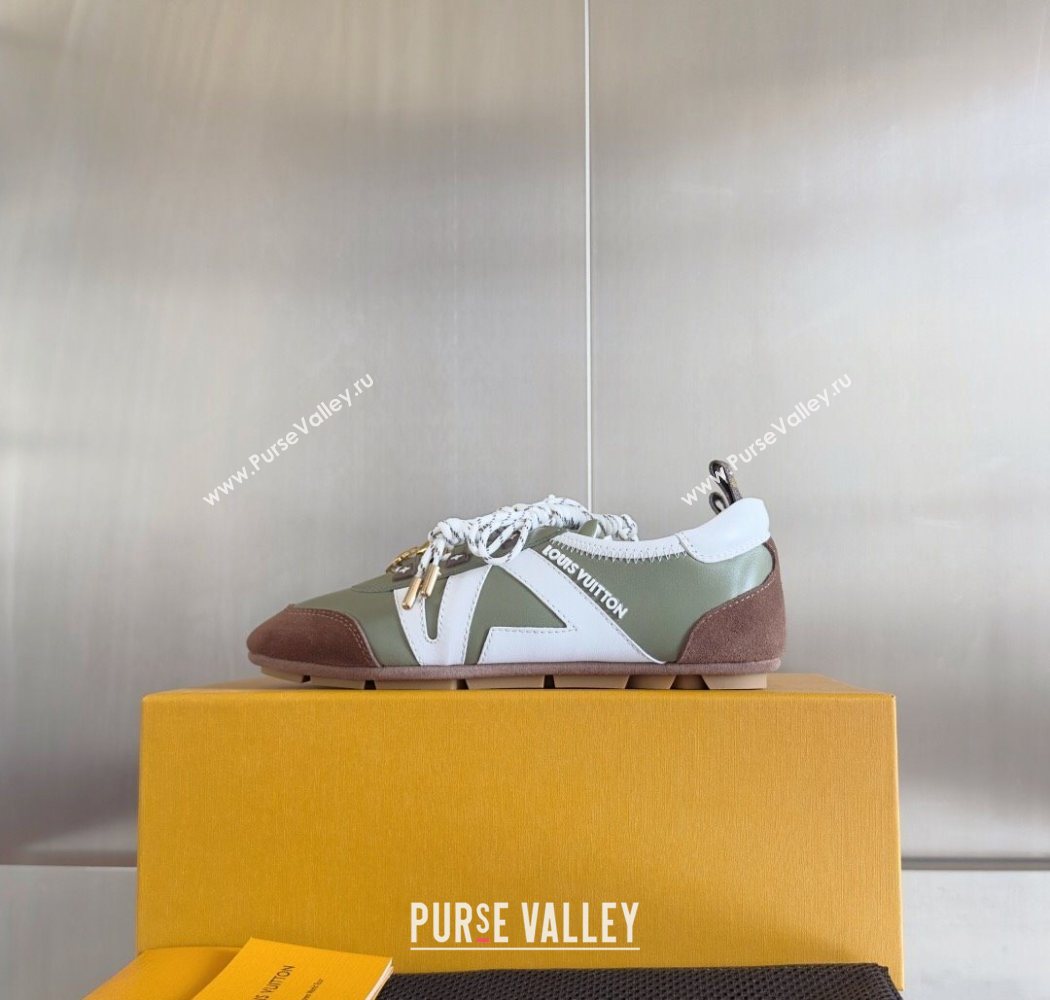 Louis Vuitton LV Sneakerina Sneakers Ballerina Green 2025 1AIEP7 (MD-250829073)