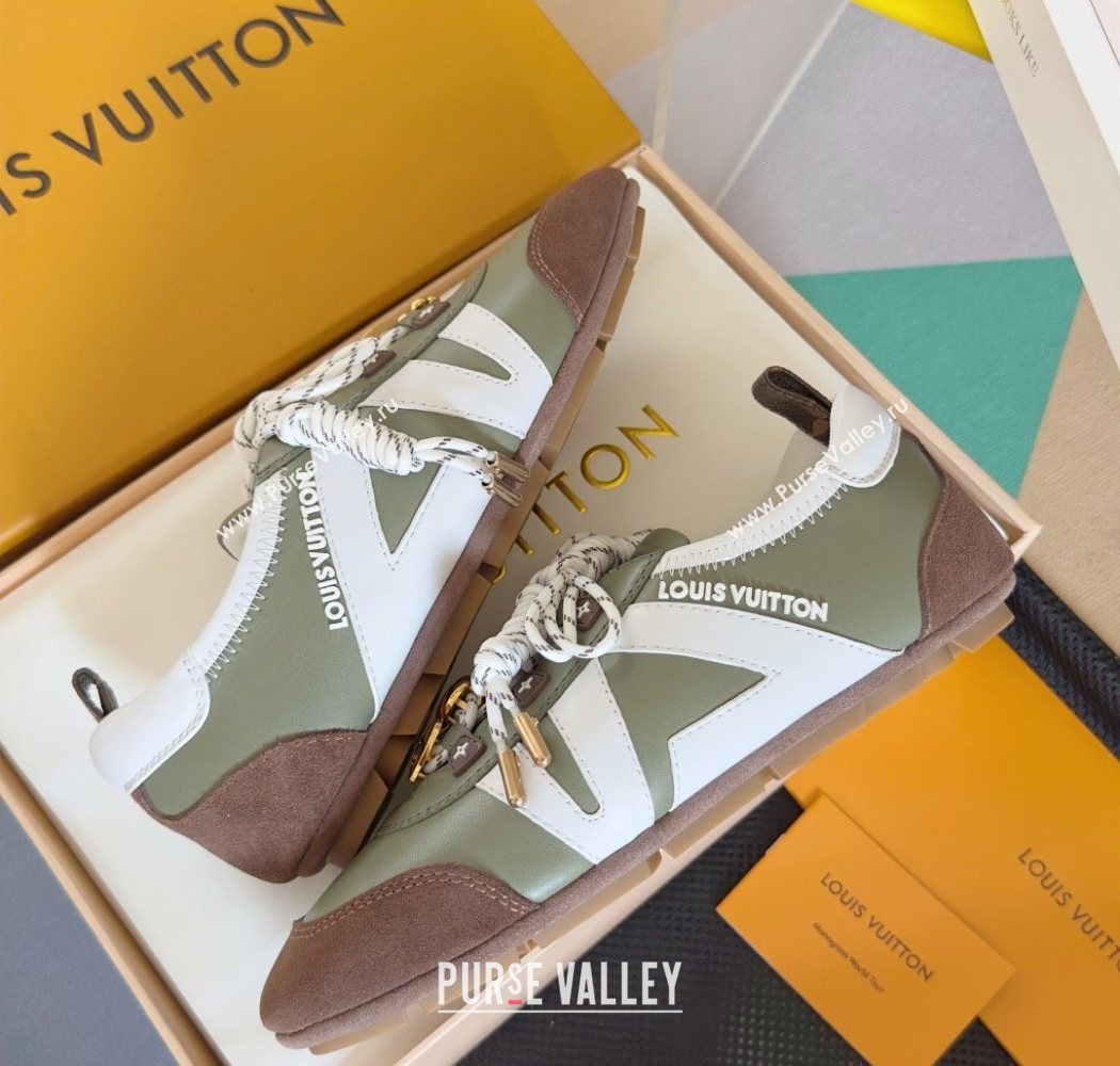Louis Vuitton LV Sneakerina Sneakers Ballerina Green 2025 1AIEP7 (MD-250829073)