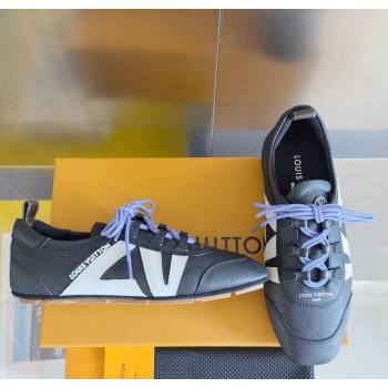 Louis Vuitton LV Sneakerina Sneakers Ballerina in Grained Leather Dark Blue 2025 1AHOJD (MD-250829075)