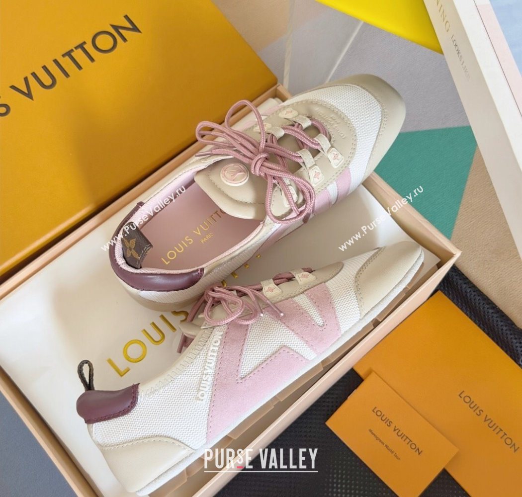 Louis Vuitton LV Sneakerina Sneakers Ballerina in Knit Mesh White 2025 1AHOTH (MD-250829074)