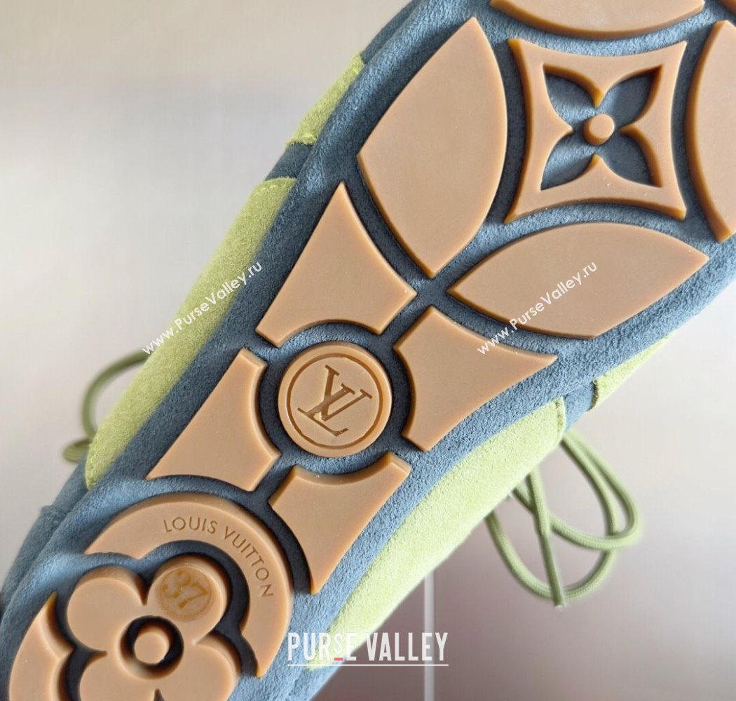 Louis Vuitton LV Sneakerina Sneakers Ballerina in Suede Blue 2025 1AHNFA (MD-250829076)