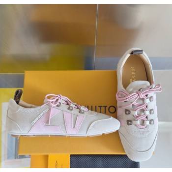 Louis Vuitton LV Sneakerina Sneakers Ballerina in Suede Grey 2025 1AHNFA (MD-250829077)