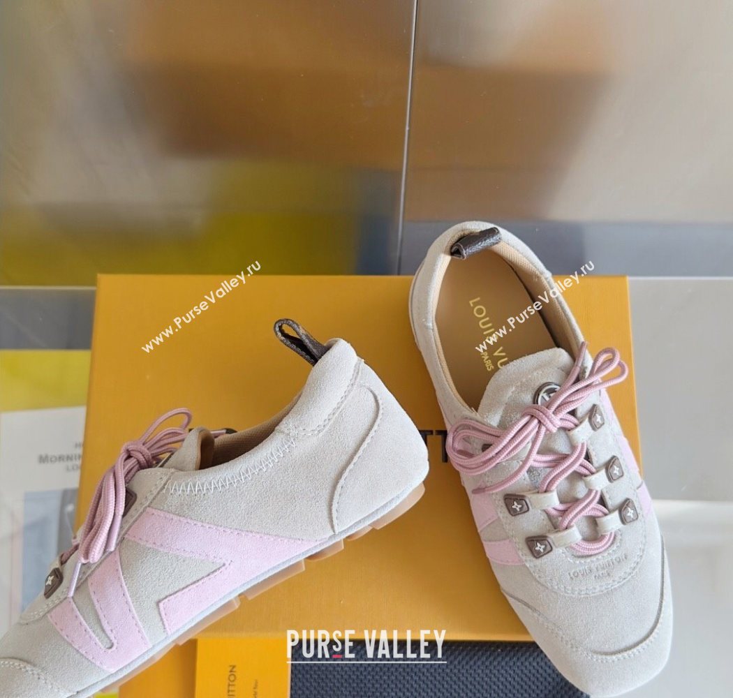 Louis Vuitton LV Sneakerina Sneakers Ballerina in Suede Grey 2025 1AHNFA (MD-250829077)