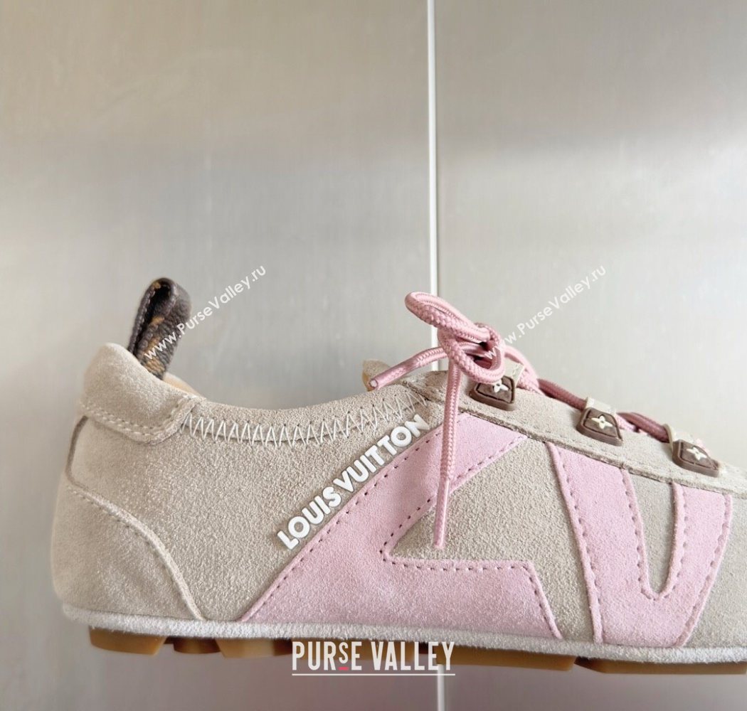 Louis Vuitton LV Sneakerina Sneakers Ballerina in Suede Grey 2025 1AHNFA (MD-250829077)