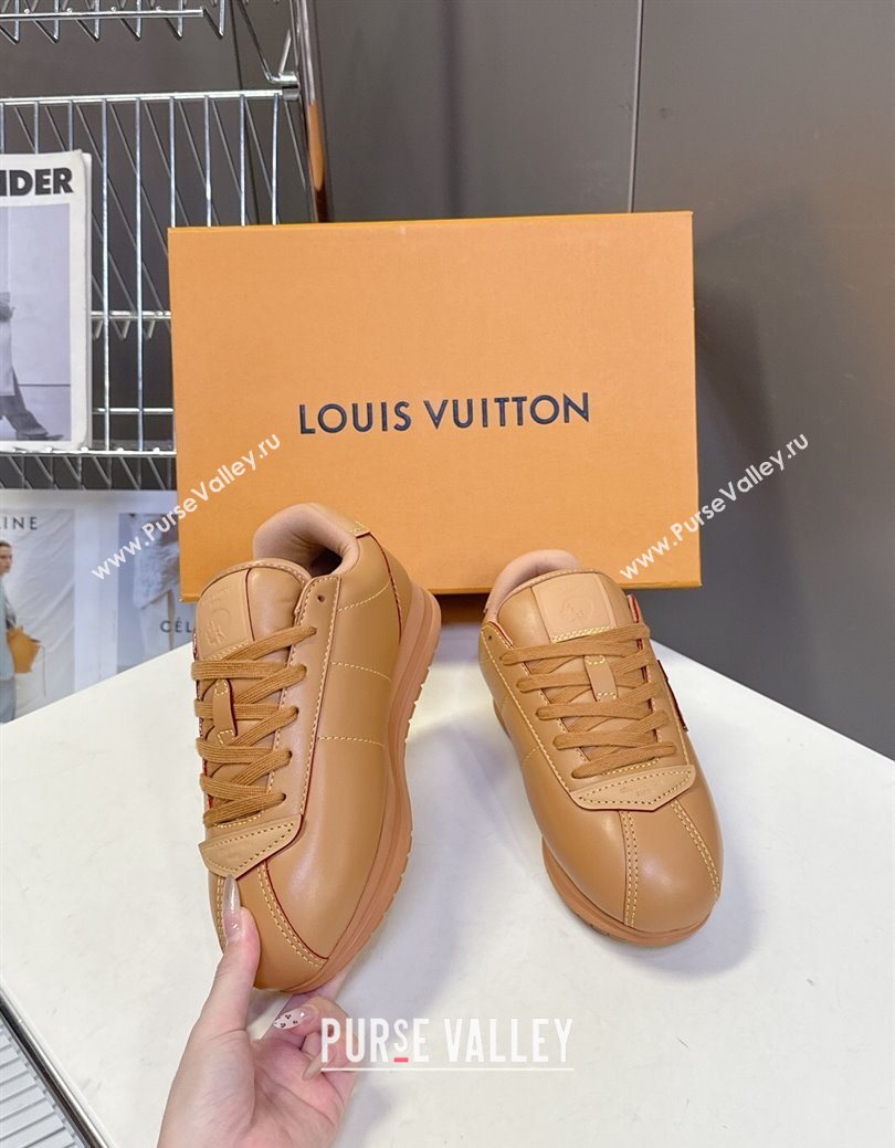 Louis Vuitton LV BUTTERSOFT Sneakers in Calf Leather Brown 2025 1AIKDJ (MD-250829053)