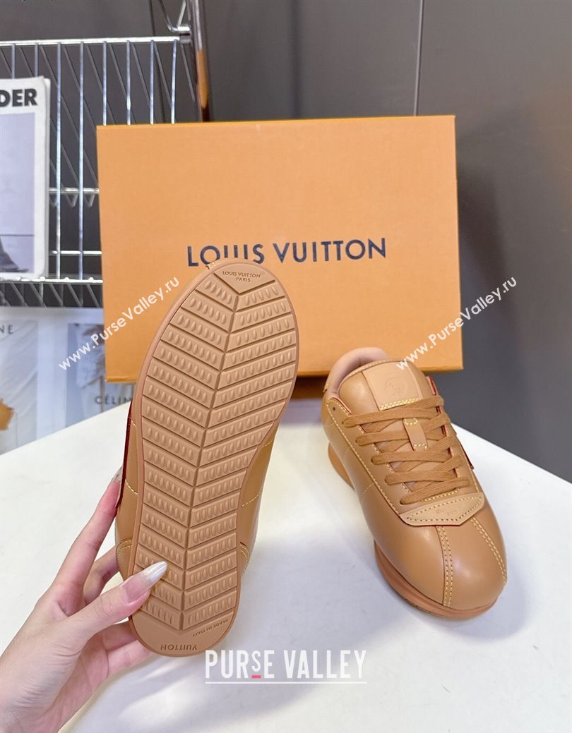 Louis Vuitton LV BUTTERSOFT Sneakers in Calf Leather Brown 2025 1AIKDJ (MD-250829053)