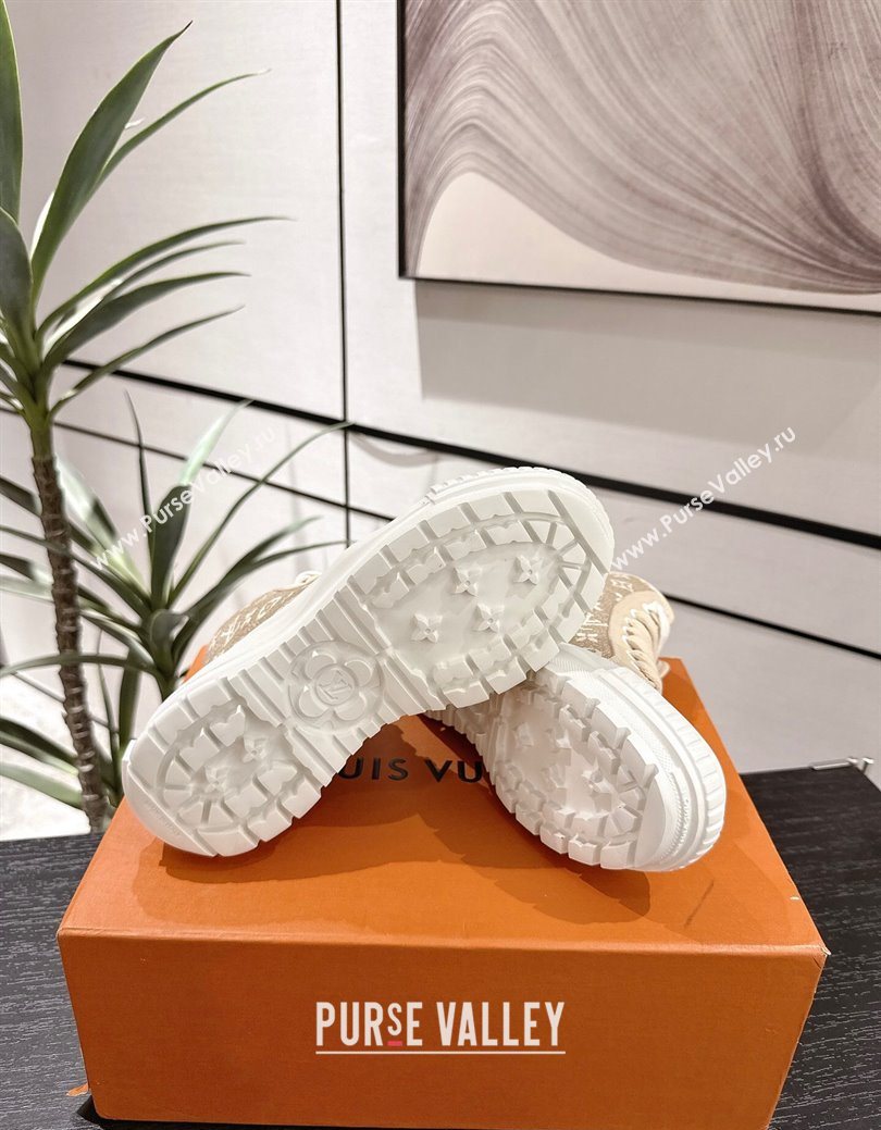 Louis Vuitton Monogram Jacquemus High Top Sneakers Beige 2025 LV082903 (MD-250829048)