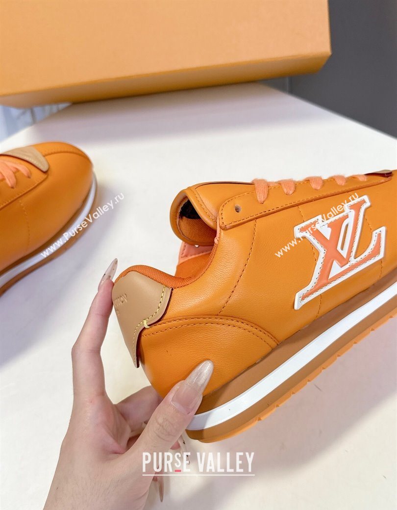 Louis Vuitton LV BUTTERSOFT Sneakers in Calf Leather Orange 2025 1AIKDJ (MD-250829057)