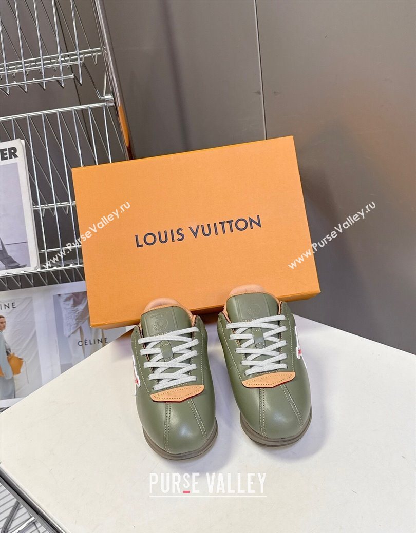 Louis Vuitton LV BUTTERSOFT Sneakers in Calf Leather Green 2025 1AIKDJ (MD-250829058)