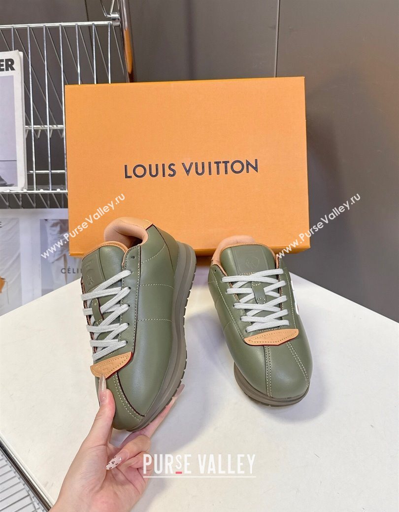 Louis Vuitton LV BUTTERSOFT Sneakers in Calf Leather Green 2025 1AIKDJ (MD-250829058)