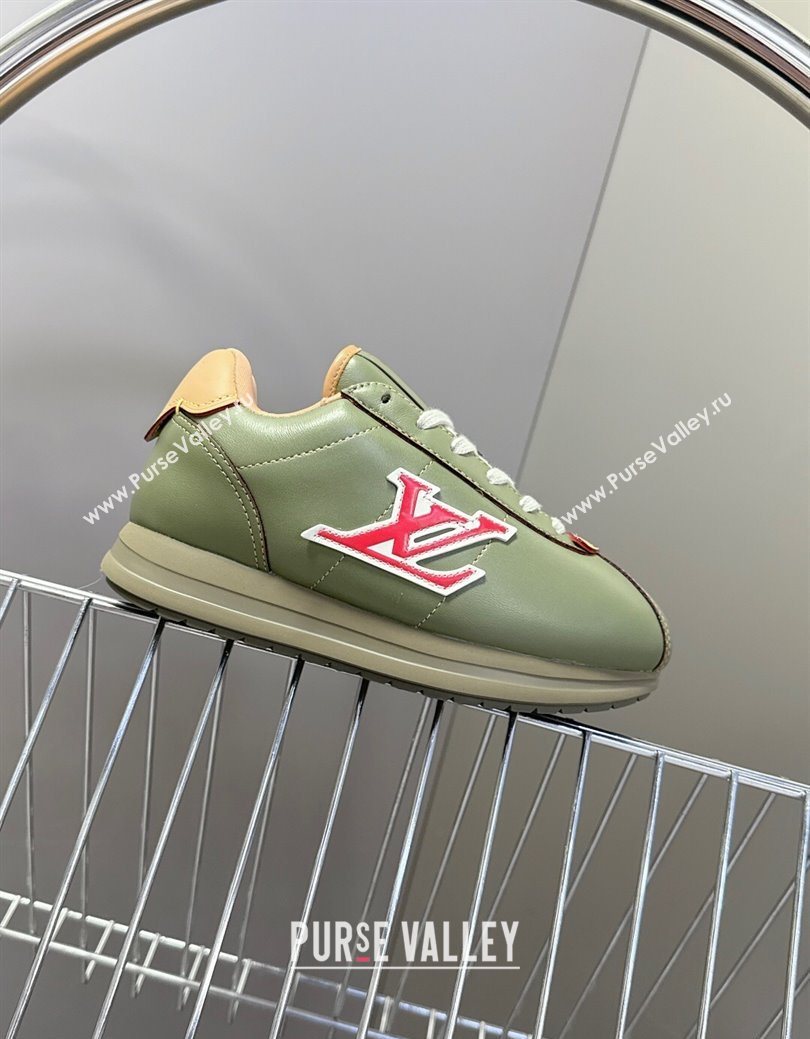 Louis Vuitton LV BUTTERSOFT Sneakers in Calf Leather Green 2025 1AIKDJ (MD-250829058)