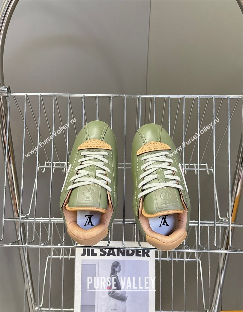 Louis Vuitton LV BUTTERSOFT Sneakers in Calf Leather Green 2025 1AIKDJ (MD-250829058)