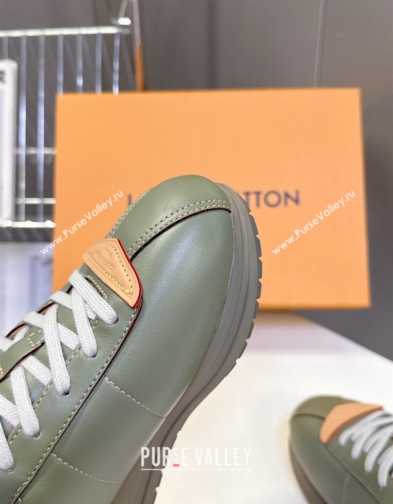 Louis Vuitton LV BUTTERSOFT Sneakers in Calf Leather Green 2025 1AIKDJ (MD-250829058)