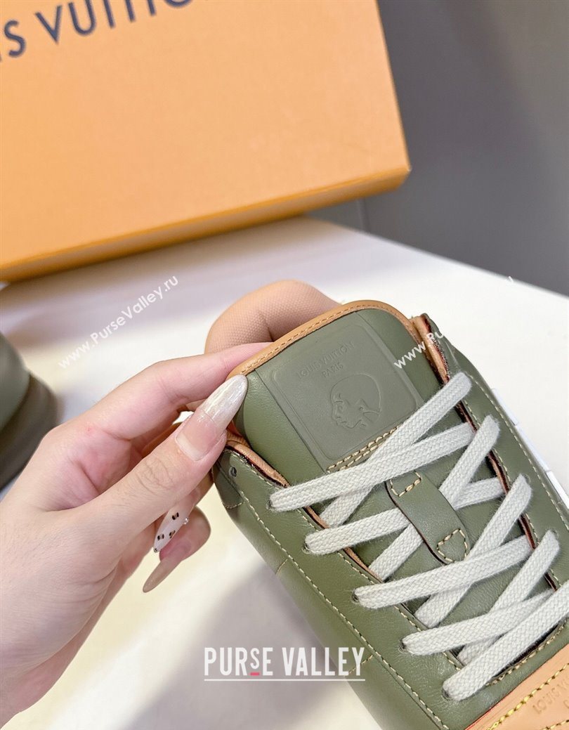Louis Vuitton LV BUTTERSOFT Sneakers in Calf Leather Green 2025 1AIKDJ (MD-250829058)