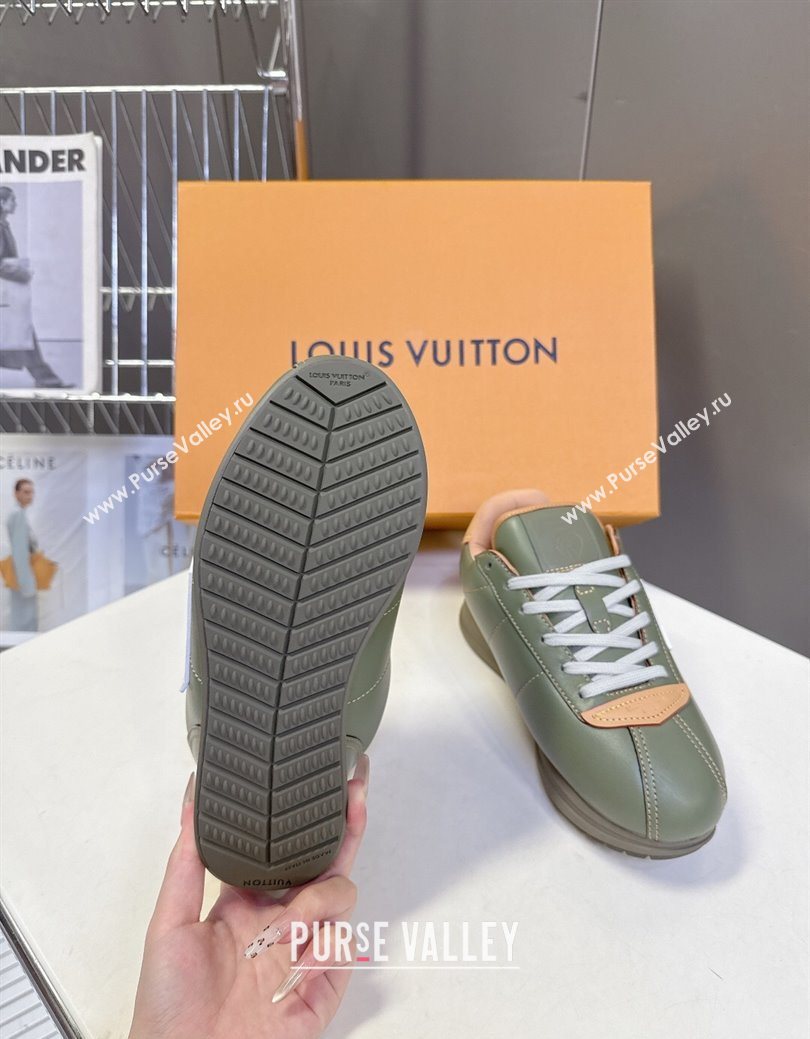 Louis Vuitton LV BUTTERSOFT Sneakers in Calf Leather Green 2025 1AIKDJ (MD-250829058)