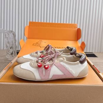 Louis Vuitton LV Sneakerina in Suede and Knit White 2025 0829 (MD-250829068)